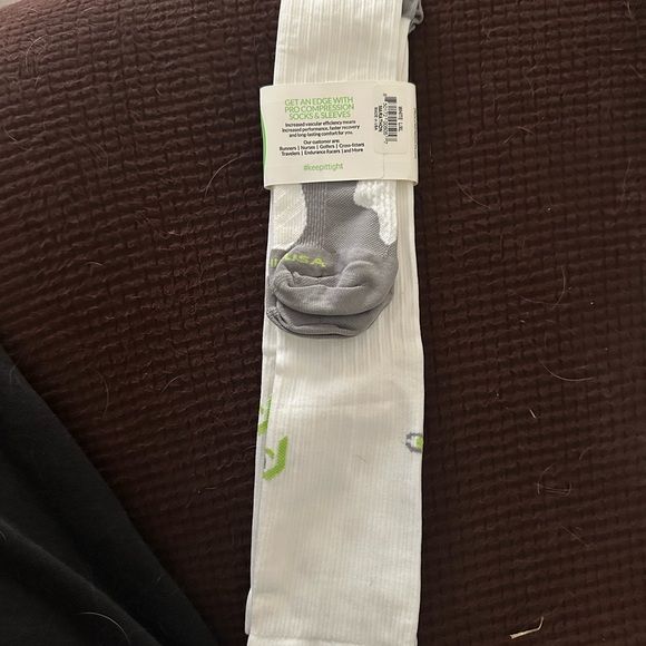 White Pro Compression Socks - Picture 2 of 2